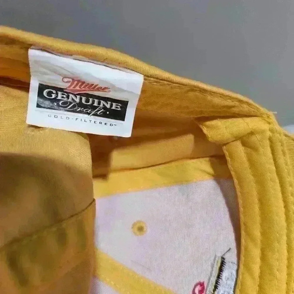 Miller Genuine Draft yellow cap hat - Picture 3 of 3